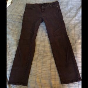 Buffalo by David Bitten Jeans Pants Womens size 14 Dark Burgundy Retro-wash NM